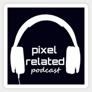 Pixel Related Podcast Logo Sticker